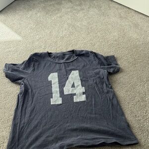 Brandy Melville Charcoal Tee with White Number
